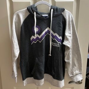 MV sport Colorado - crystal mountain purple and gray hoodie. Size Large!